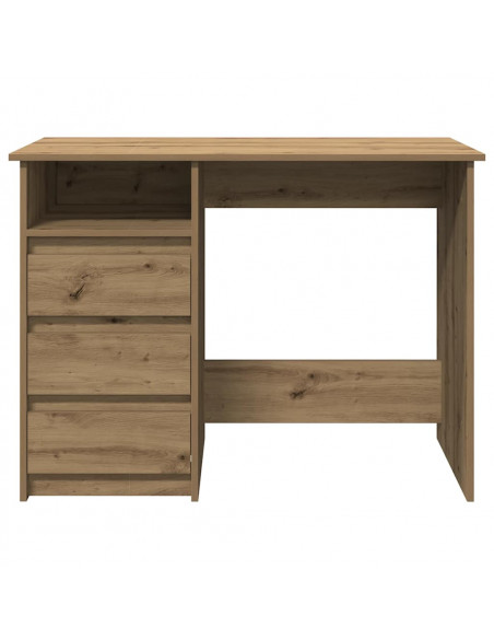 Scrivania Rovere Artigianale 102x50x75 cm in Legno Multistrato