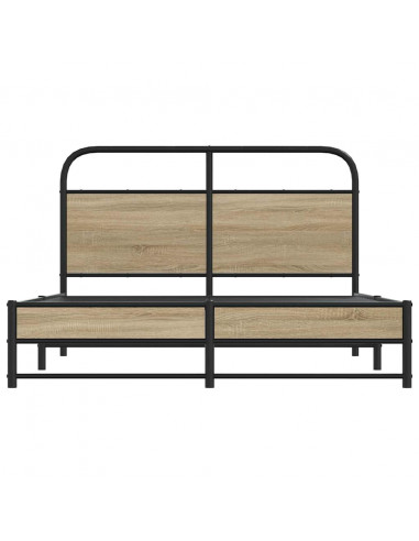 Giroletto senza Materasso Rovere Fumo 140x200 cm in Truciolato