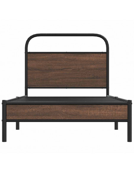 Giroletto senza Materasso Rovere Marrone 100x190 cm Truciolato