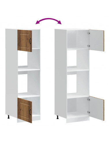 Armadi Forno 2 pz Lucca Legno Antico in Legno Multistrato