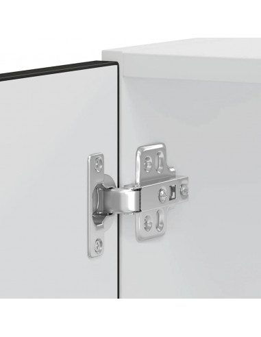 Armadi Forno 2 pz Lucca Neri in Legno Multistrato