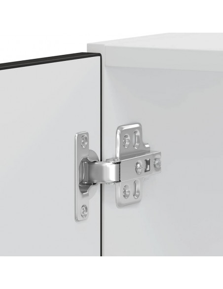 Armadi Forno 2 pz Lucca Neri in Legno Multistrato