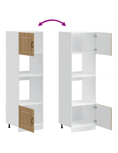 Armadi Forno 2 pz Lucca Rovere Artigianale in Legno Multistrato