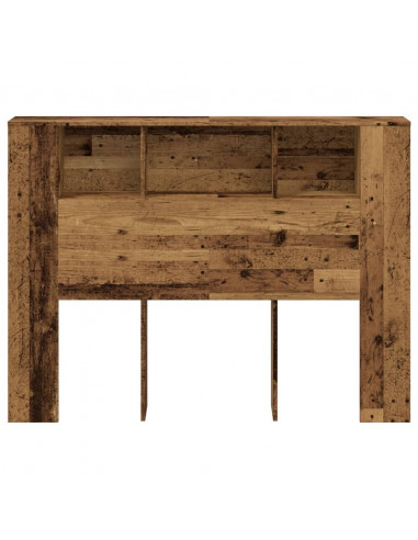 Testiera Contenitore Legno Antico 140x18,5x102,5 cm Truciolato