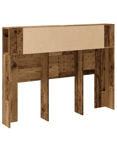 Testiera Contenitore Legno Antico 140x18,5x102,5 cm Truciolato