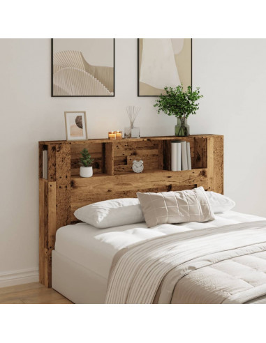 Testiera con Contenitore Legno 160x18,5x103,5 cm in Truciolato