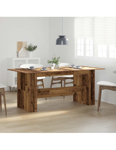 Tavolo da Pranzo Legno Vecchio 180x90x76cm in Legno Multistrato