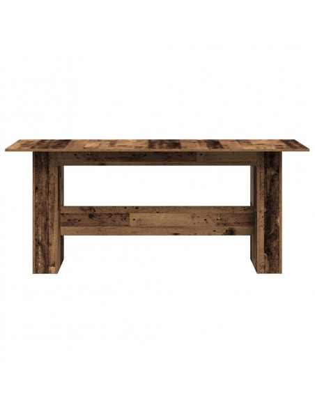 Tavolo da Pranzo Legno Vecchio 180x90x76cm in Legno Multistrato