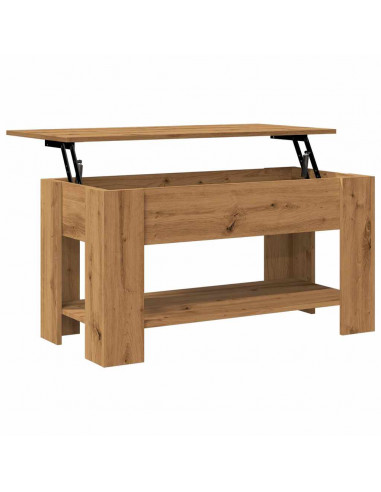 Tavolino Salotto Rovere Artigianale 101x49x52 cm in Truciolato