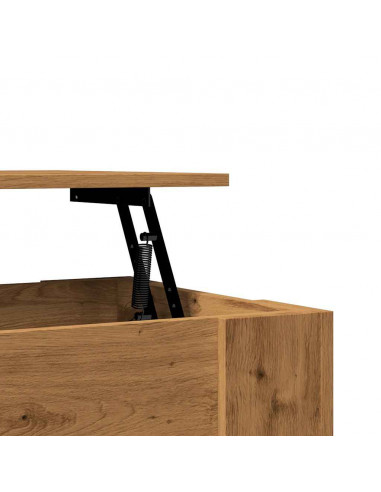 Tavolino Salotto Rovere Artigianale 101x49x52 cm in Truciolato