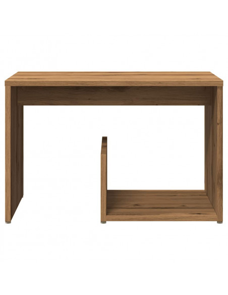 Tavolino Rovere Artigianale 59x36x38 cm in Legno Multistrato