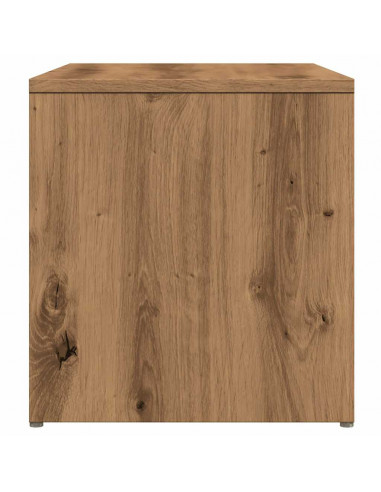 Tavolino Rovere Artigianale 59x36x38 cm in Legno Multistrato