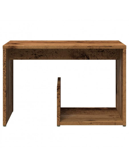 Tavolino Legno Vecchio 59x36x38 cm in Legno Multistrato