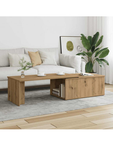 Tavolino da Salotto Rovere Artigianale 150x50x35 cm Truciolato