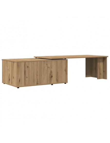 Tavolino da Salotto Rovere Artigianale 150x50x35 cm Truciolato