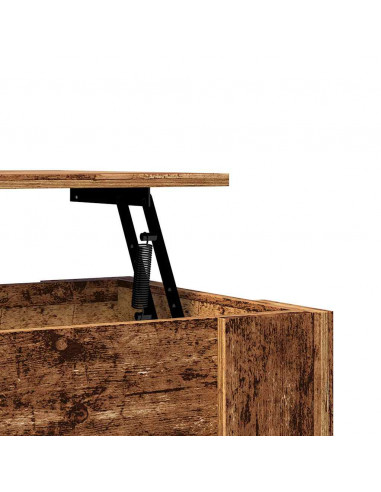 Tavolino da Salotto Legno Vecchio 101x49x52 cm in Truciolato