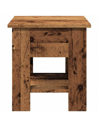 Tavolino da Salotto Legno Antico 40x40x42 cm Legno Multistrato