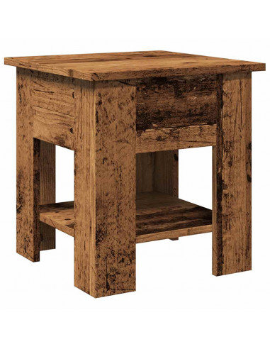 Tavolino da Salotto Legno Antico 40x40x42 cm Legno Multistrato