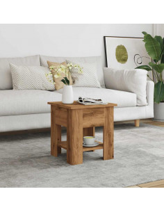 Tavolino da Salotto Artigianale 40x40x42 cm Legno Multistrato 2