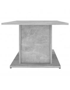 Tavolino da Salotto Grigio Cemento 102x55,5x40 cm in Truciolato