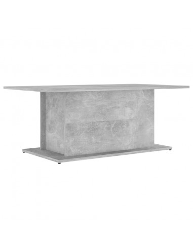Tavolino da Salotto Grigio Cemento 102x55,5x40 cm in Truciolato