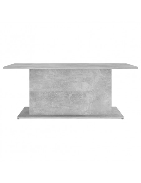 Tavolino da Salotto Grigio Cemento 102x55,5x40 cm in Truciolato