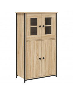 Credenza Rovere Sonoma 62x32x106,5 cm in Legno Multistrato