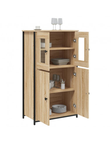 Credenza Rovere Sonoma 62x32x106,5 cm in Legno Multistrato