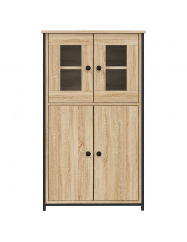 Credenza Rovere Sonoma 62x32x106,5 cm in Legno Multistrato