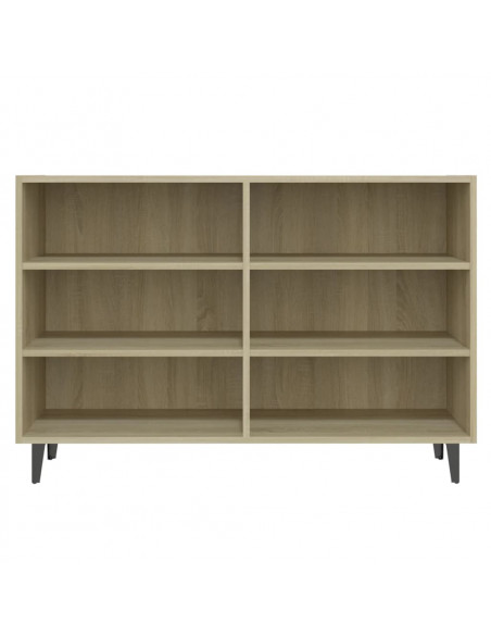 Credenza Rovere Sonoma 103,5x35x70 cm in Legno Multistrato