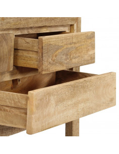 Credenza 120x30x75 cm Legno Massello di Mango