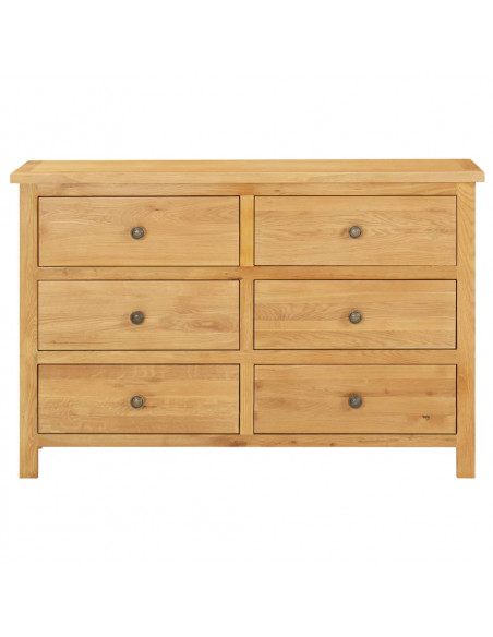 Cassettiera 105x33,5x73 cm in Legno Massello di Rovere