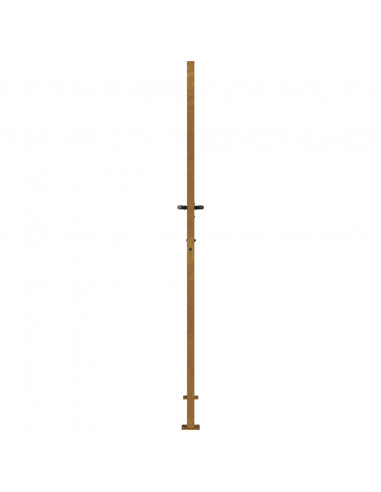 Cancello da Giardino 105x205 cm in Acciaio Corten Design Bambù