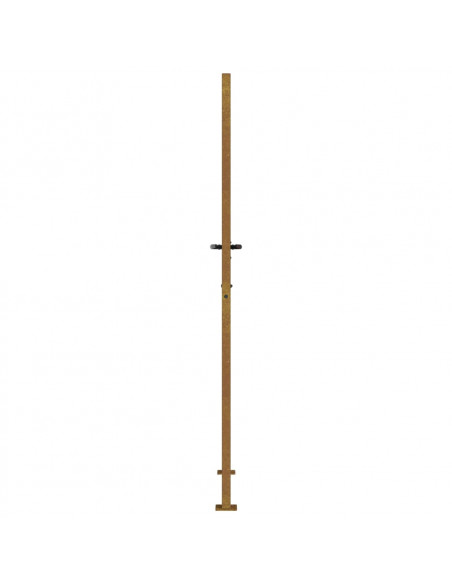 Cancello da Giardino 105x180 cm in Acciaio Corten Design Bambù
