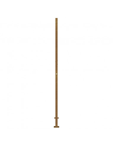 Cancello da Giardino 105x180 cm Acciaio Corten Design Quadrato