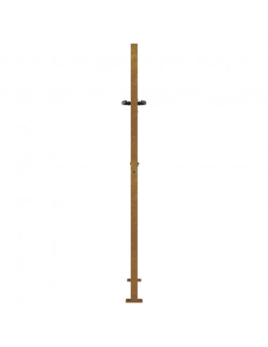 Cancello da Giardino 105x130 cm Acciaio Corten Design Quadrato