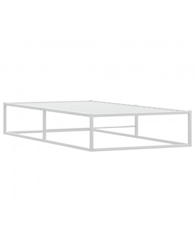 Giroletto senza Materasso Bianco 90x200 cm in Metallo