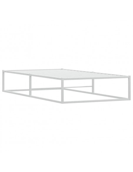 Giroletto senza Materasso Bianco 90x200 cm in Metallo
