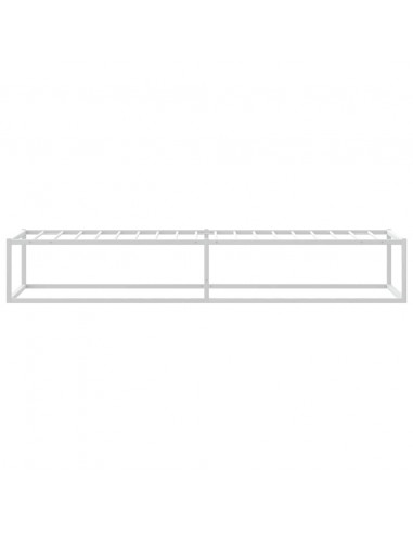 Giroletto senza Materasso Bianco 90x200 cm in Metallo