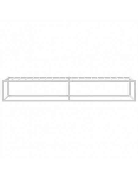 Giroletto senza Materasso Bianco 90x200 cm in Metallo
