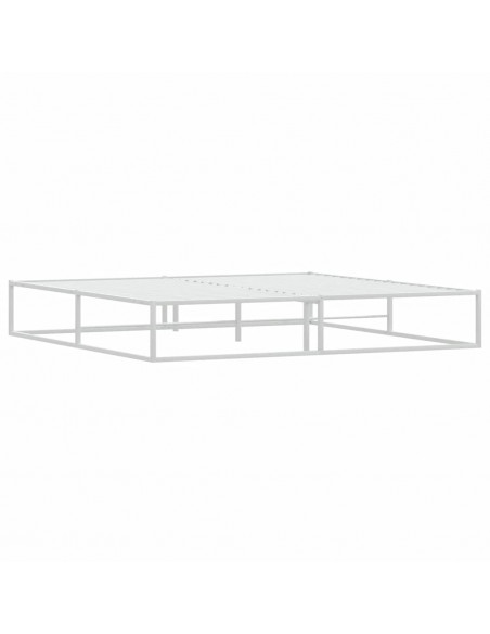 Giroletto senza Materasso Bianco 200x200 cm Metallo