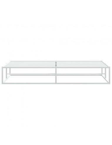 Giroletto senza Materasso Bianco 200x200 cm Metallo