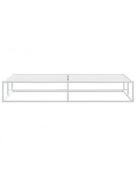 Giroletto senza Materasso Bianco 200x200 cm Metallo