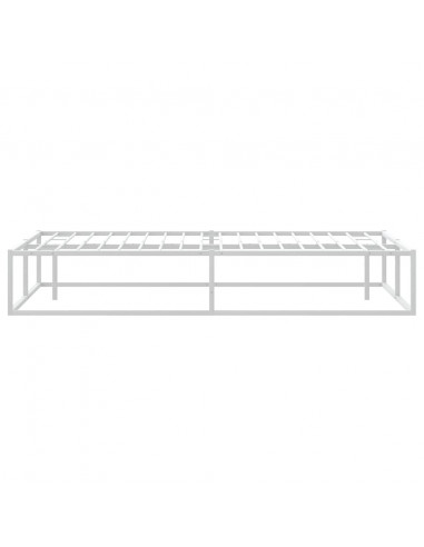 Giroletto senza Materasso Bianco 200x200 cm Metallo