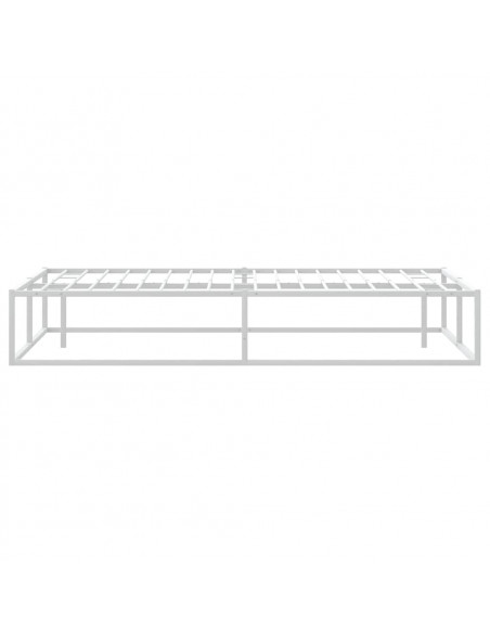 Giroletto senza Materasso Bianco 200x200 cm Metallo