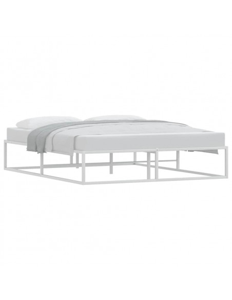 Giroletto senza Materasso Bianco 160x200 cm Metallo
