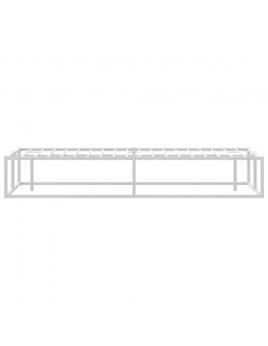 Giroletto senza Materasso Bianco 140x200 cm in Metallo