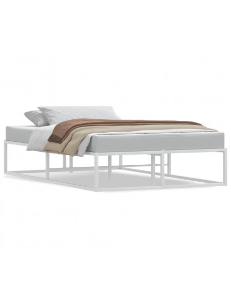 Giroletto senza Materasso Bianco 120x200 cm in Metallo