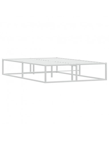 Giroletto senza Materasso Bianco 120x200 cm in Metallo