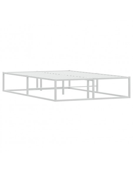 Giroletto senza Materasso Bianco 120x200 cm in Metallo